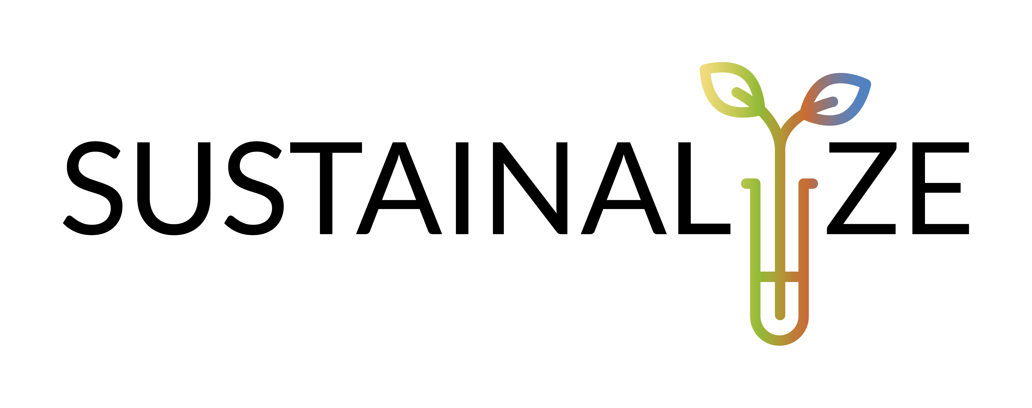 Sustainalyze Logo Das Sustainalyze Logo in den Farben des Leistungszentrum für Logistik und IT