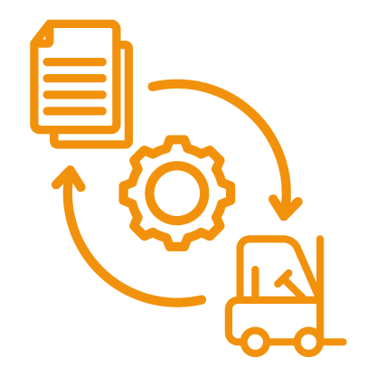 Zuordnung. Optimierung von Prozessen und Informationslogistik. Prozessoptimierung durch den nutzen von natürlich anfallenden Daten und Informationen im Transport, Lager und der Produktion.