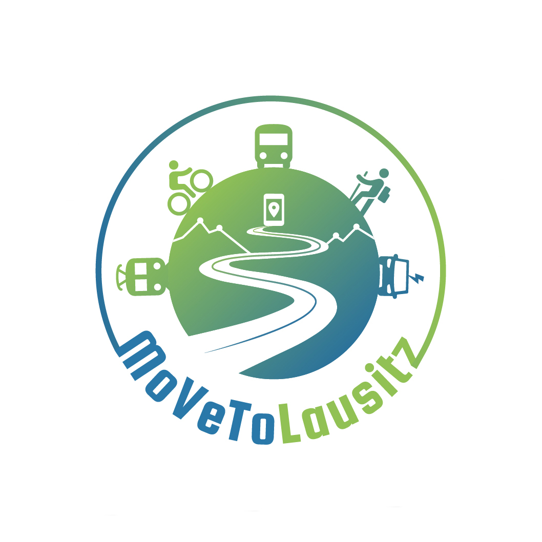 Logo MoVeTo Lausitz Logo Mobilitätsunterstützung mittels datenbasierter Verkehrslenkung sowie alternativer Angebote für die touristische Mobilität in der Lausitz