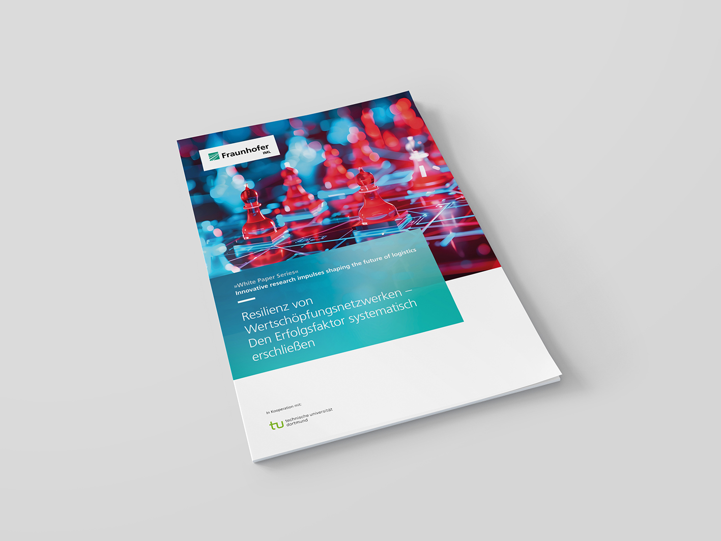 Ein Mockup des Whitepapers Resilienz von Wertschöpfungsnetzwerken