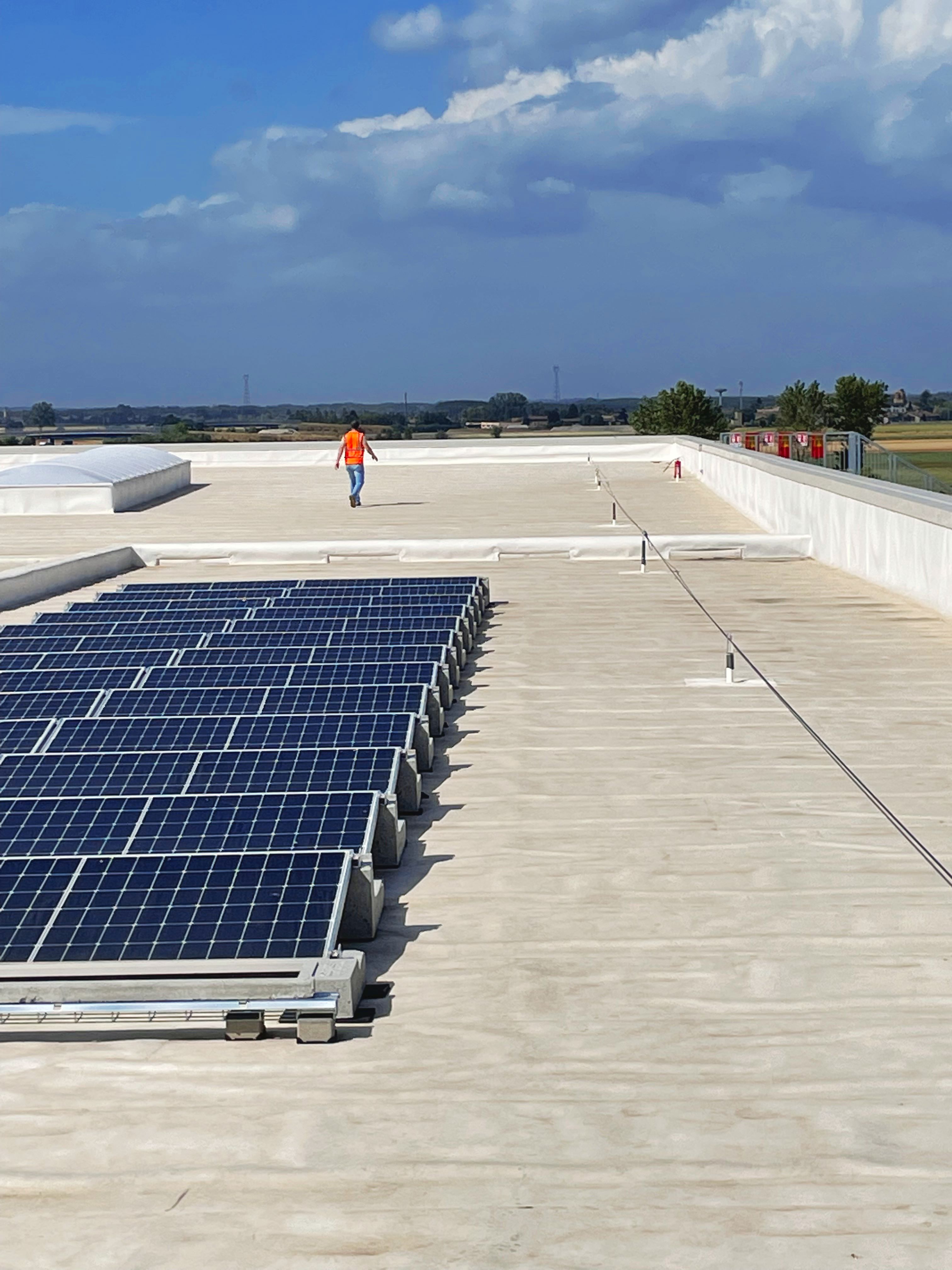 grüne Energie mit Solarpanelen