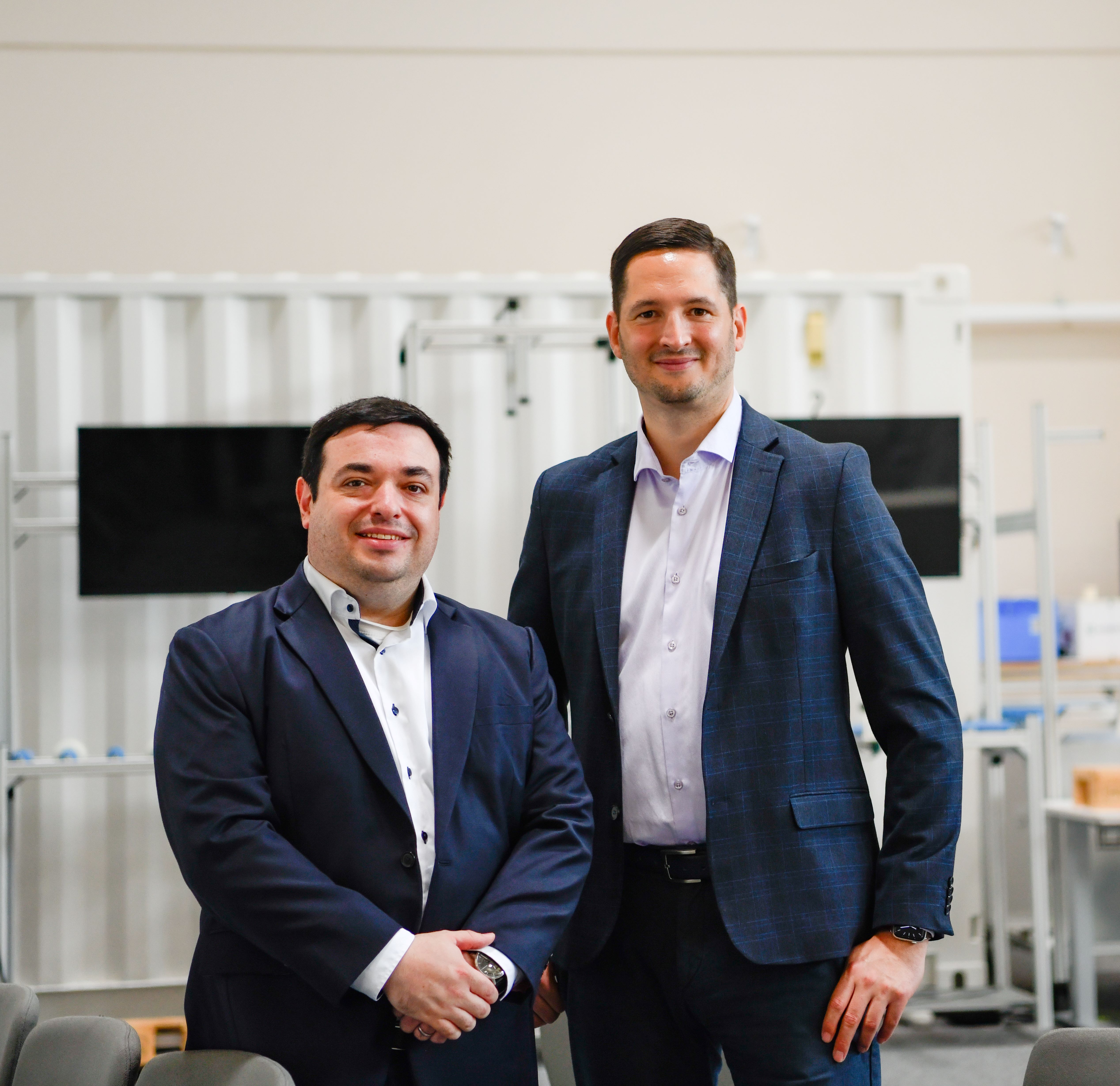 Michael Novoselsky und André Remy von Rhenus Logistics