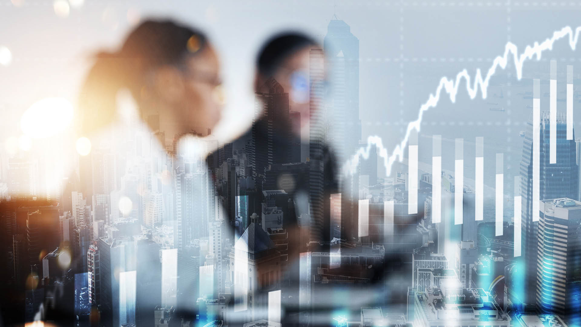 Finanzmeeting mit zwei Personen