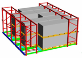 Automated Ground Bulk Warehouse for Palletized Piece Goods